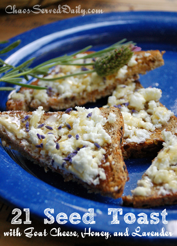 Goat Cheese Toast ChaosServedDaily